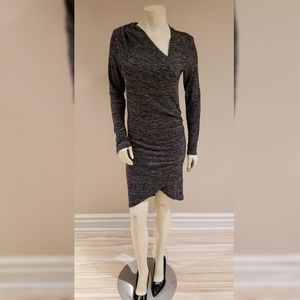 Ruched sweater dress